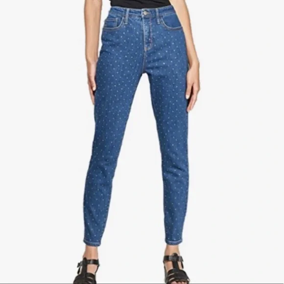 Wild Fable Rhinestone Studded High Rise Skinny Jeans - Picture 6 of 15